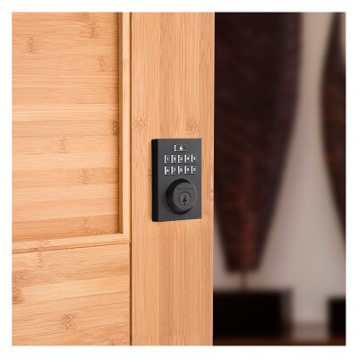 Kwikset 914 Series SmartCode Zigbee Contemporary Deadbolt with Cox, Matte Black